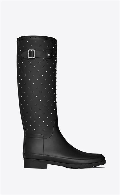 hunter boots ysl|Saint Laurent x Hunter Boots .